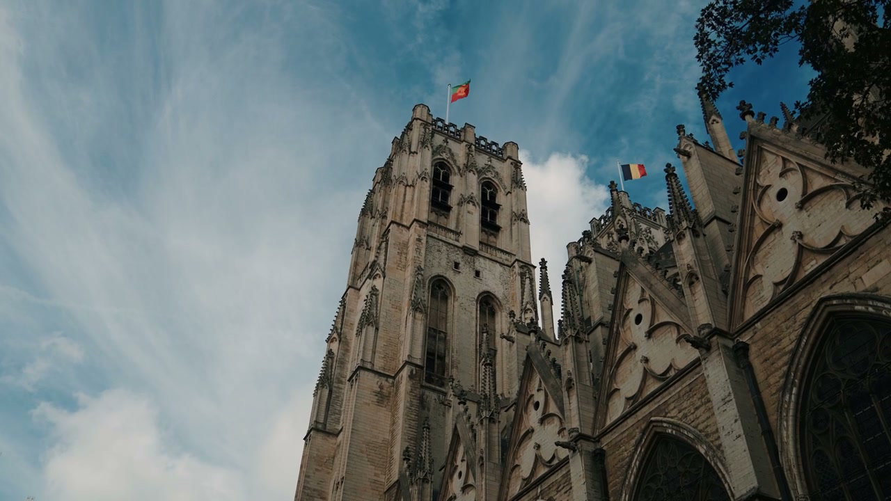 Gothic Cathedral Architecture in Brussels