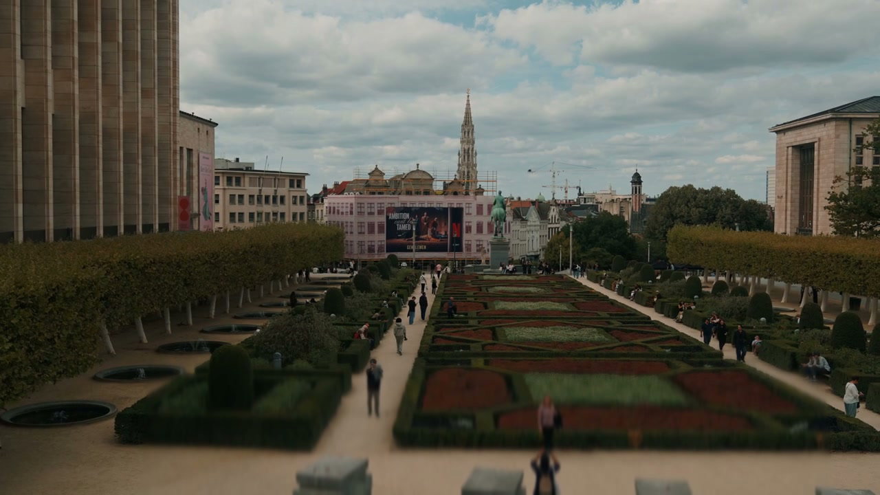 Mont des Arts Garden and City View, Brussels