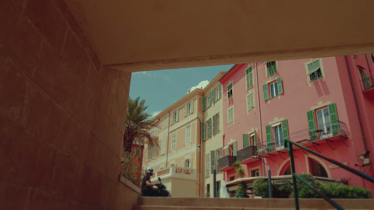 Colorful Buildings in Menton Street
