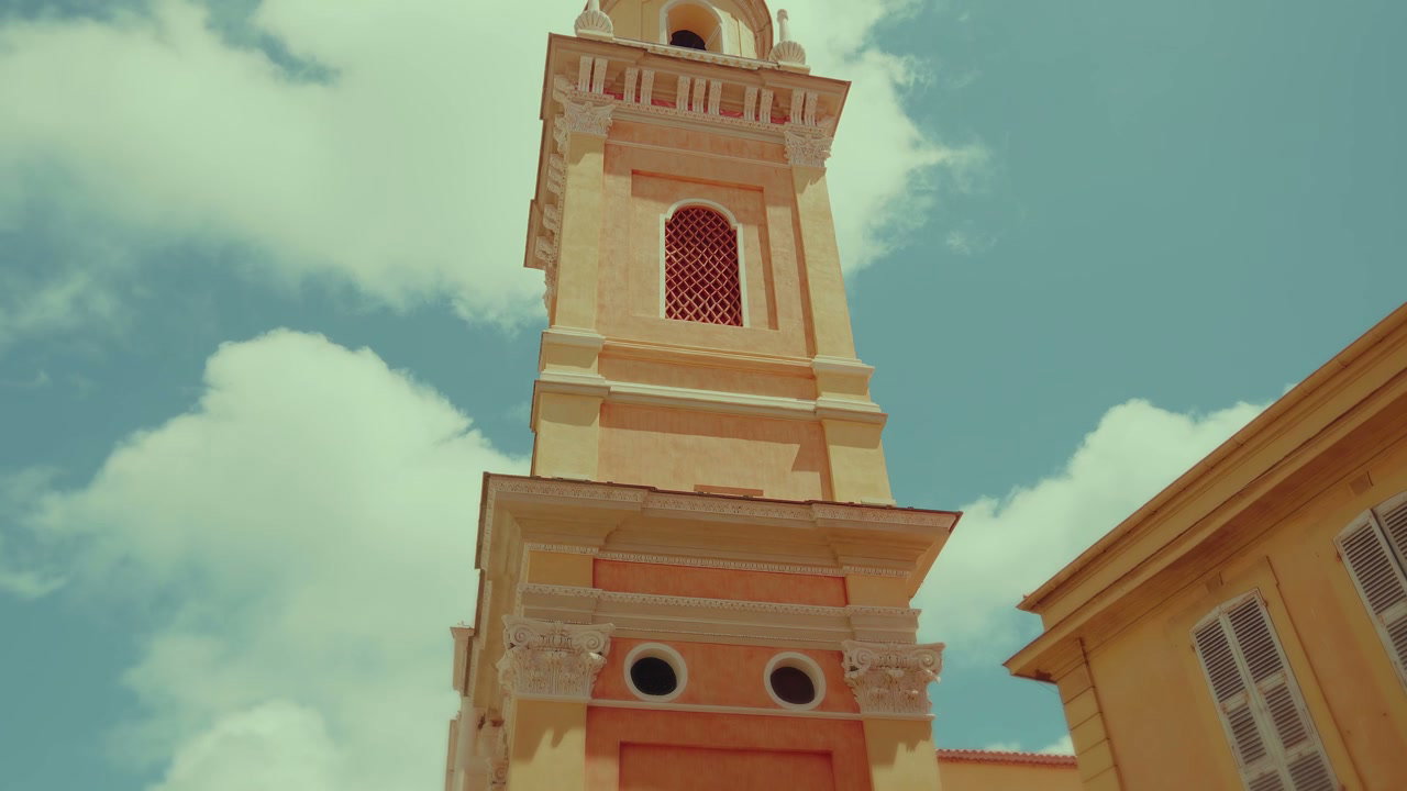 Ornate Bell Tower in Menton