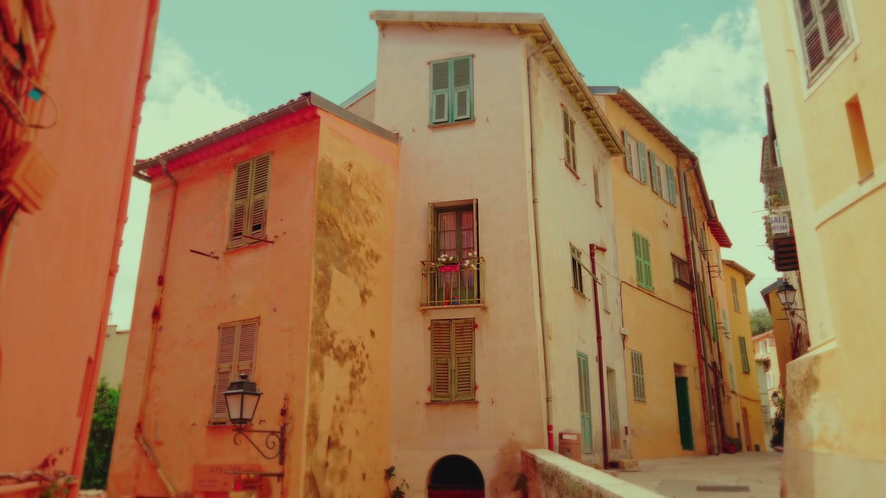 Colorful Buildings in Menton, France
