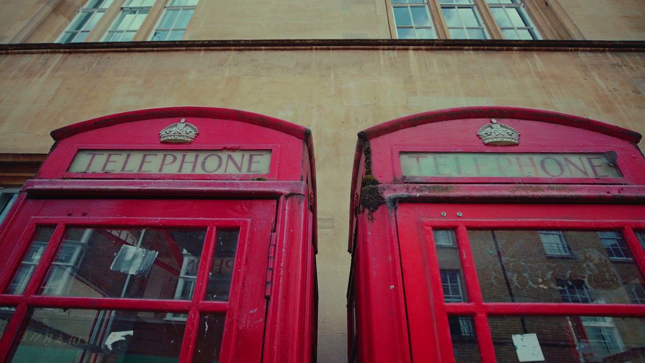 Iconic Red Telephone Boxes in Cambridge