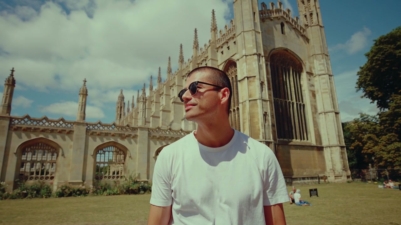 Smiling Man in Sunglasses in Cambridge