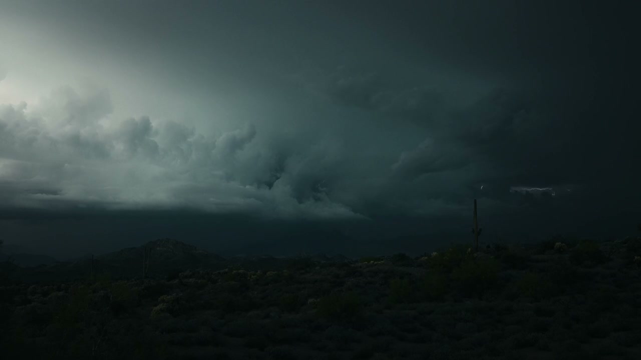 Desert Lightning Storm