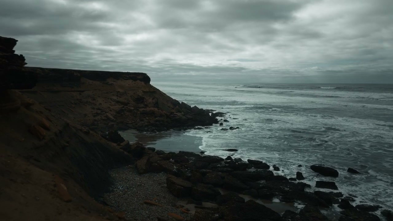 Dramatic Ocean Waves Crash on Moroccan Coastline