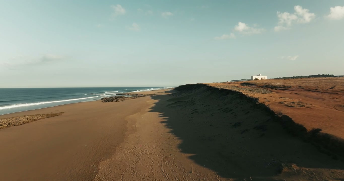 Moroccan Coastline And Sandy Beach