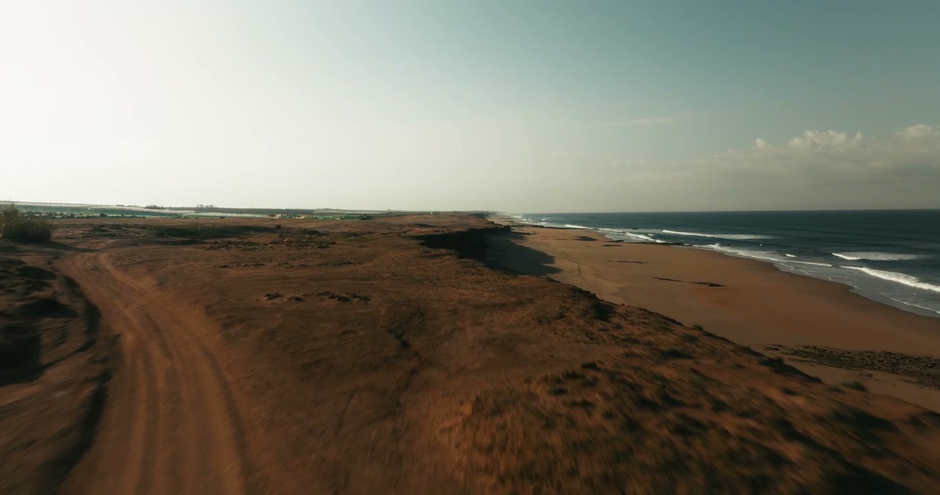 Morocco Desert Coastline Aerial View