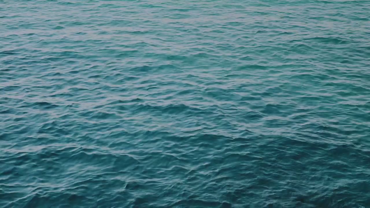 Blue Ocean Water Surface Ripples