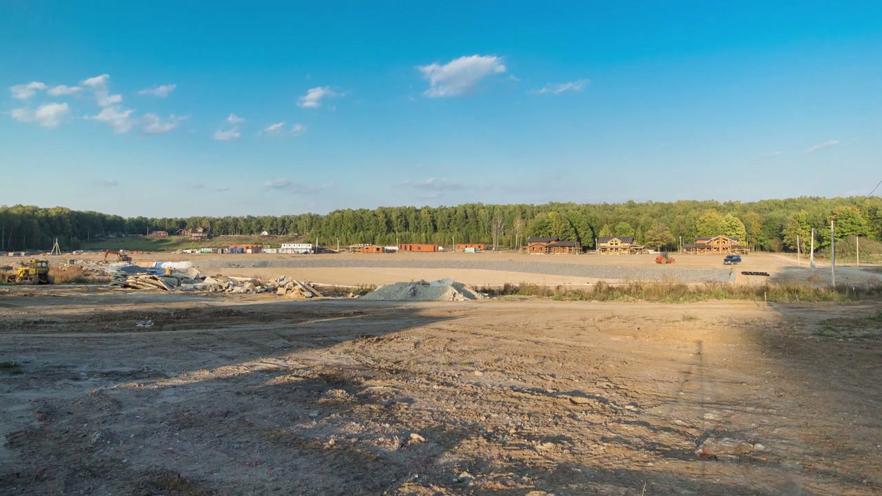 Land Development Area Next to Forest