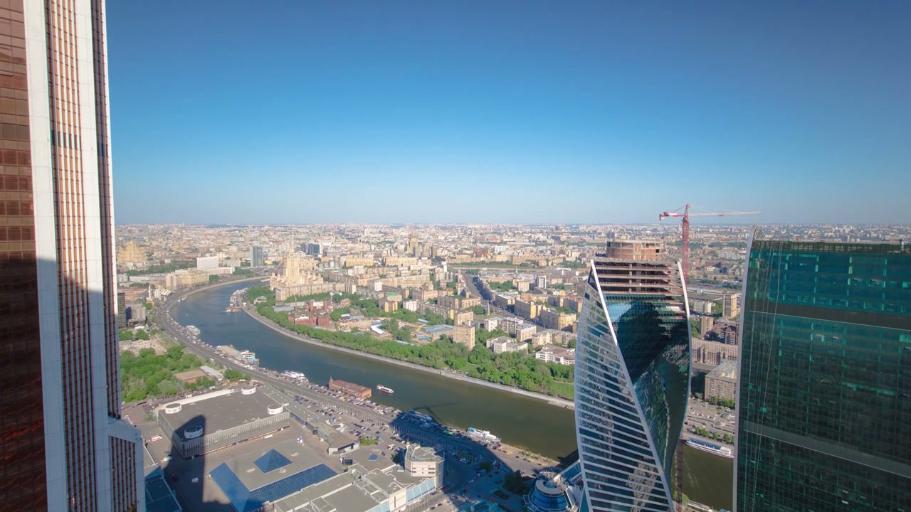 Moscow City Skyline Panorama