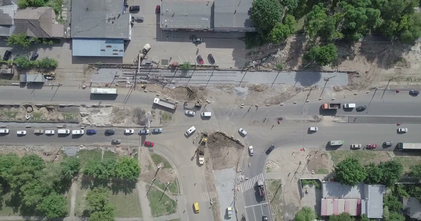 Road Construction Traffic Intersection
