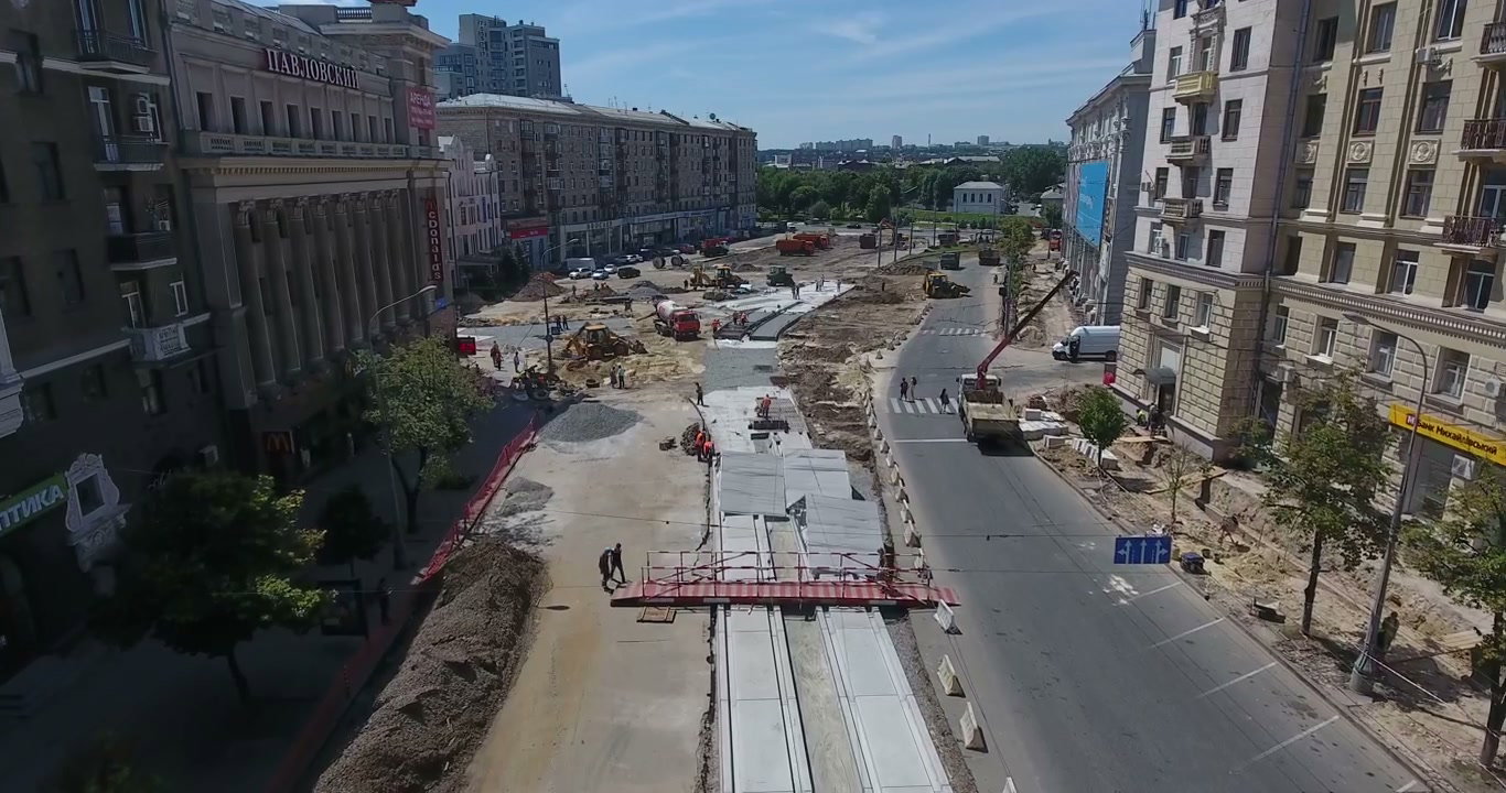 City Square Reconstruction Aerial View