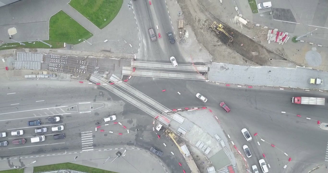 City Intersection and Tram Track Construction