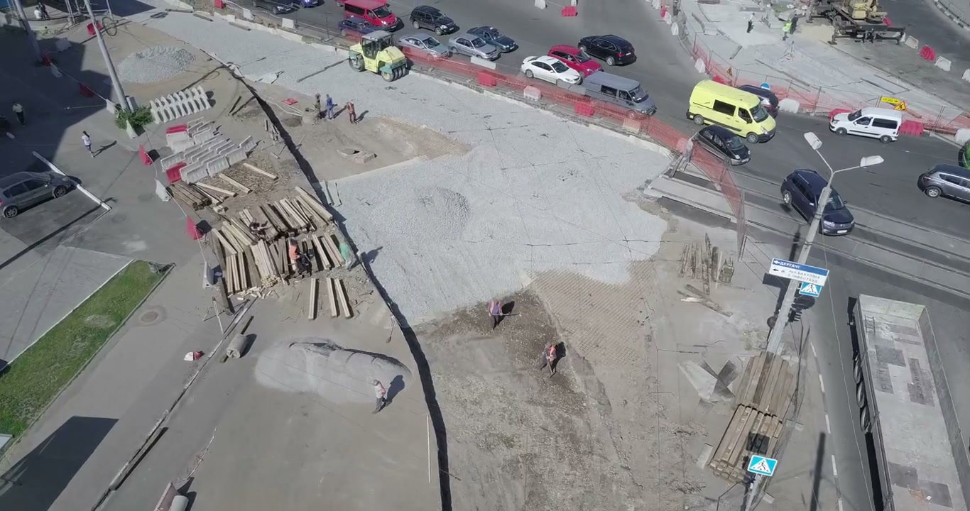Urban Road Construction from Above