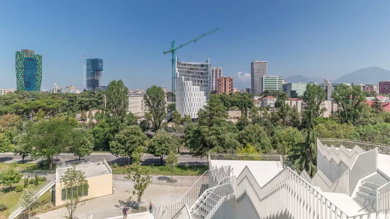Tirana Cityscape and Modern Architecture