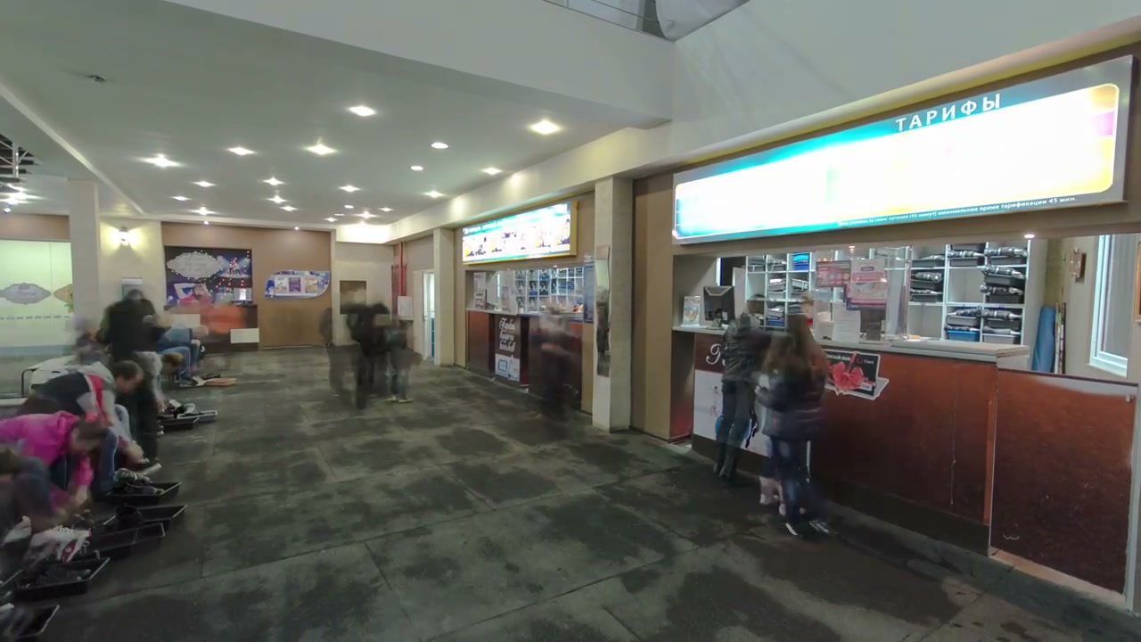 Ice Rink Lobby Activity Time-lapse