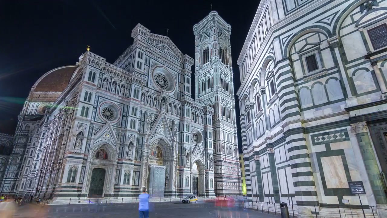 Florence Duomo Night Timelapse