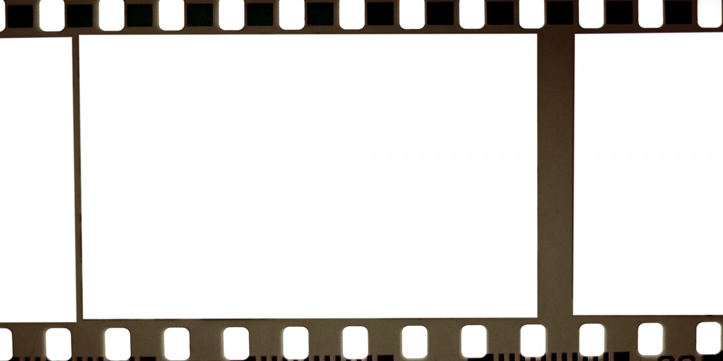Vintage Filmstrip with Scrolling Frames