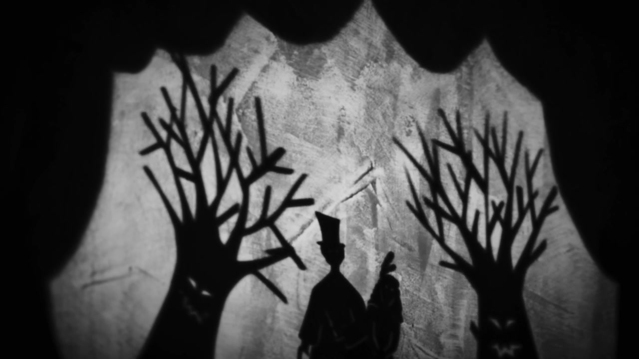 Shadow Puppet Gentleman in Spooky Woods