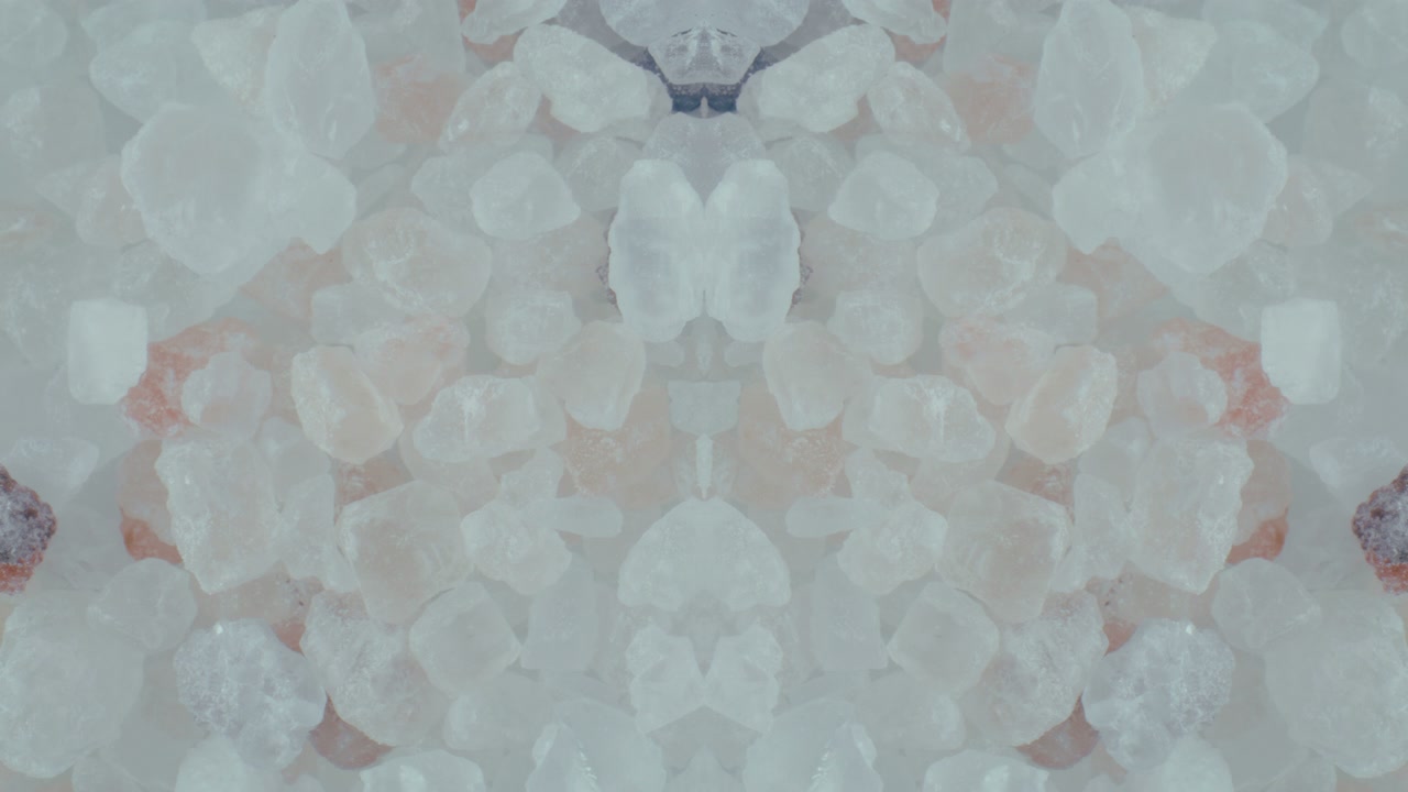 Mirrored Crystals Abstract Pattern