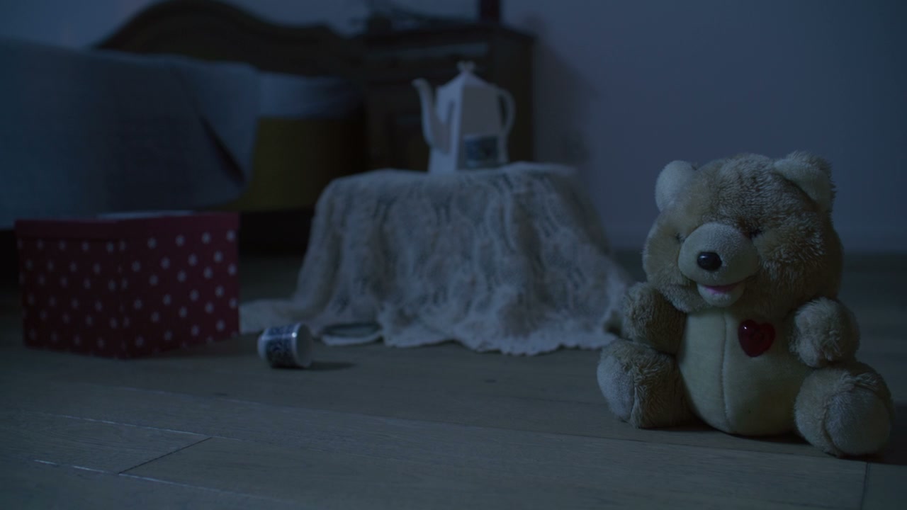 Abandoned Teddy Bear on Floor