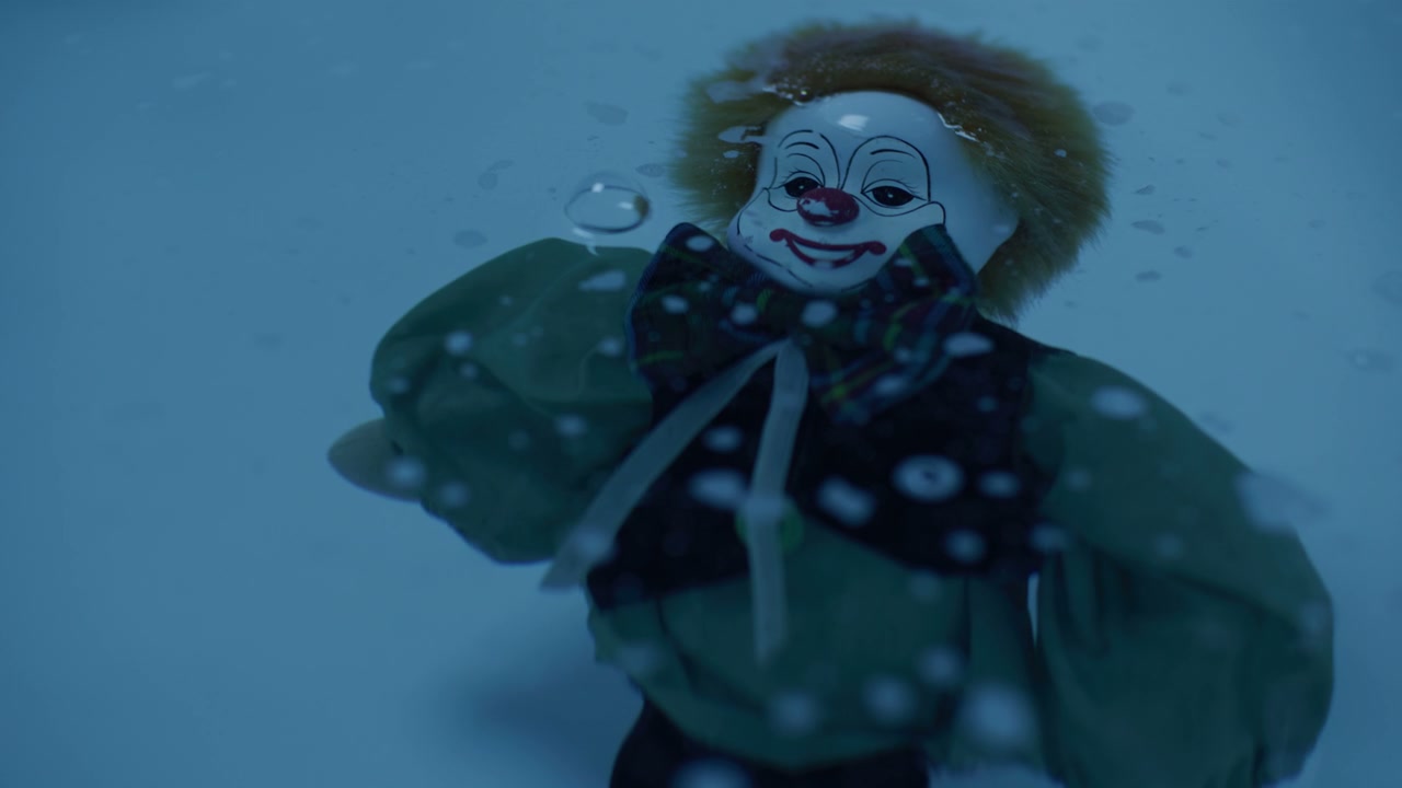 Clown Doll Submerged in Water