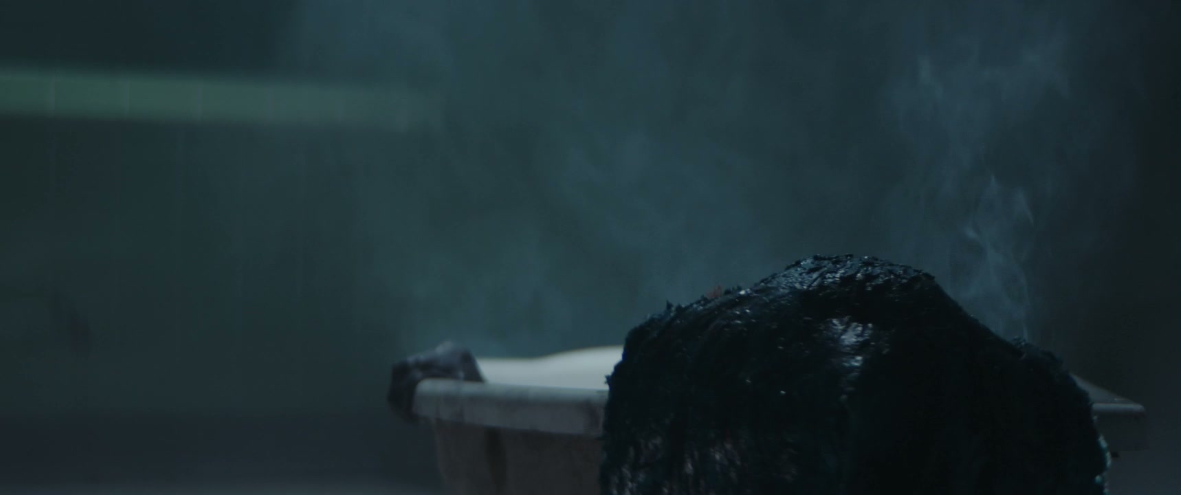 Creepy Figure Emerging From Bathtub