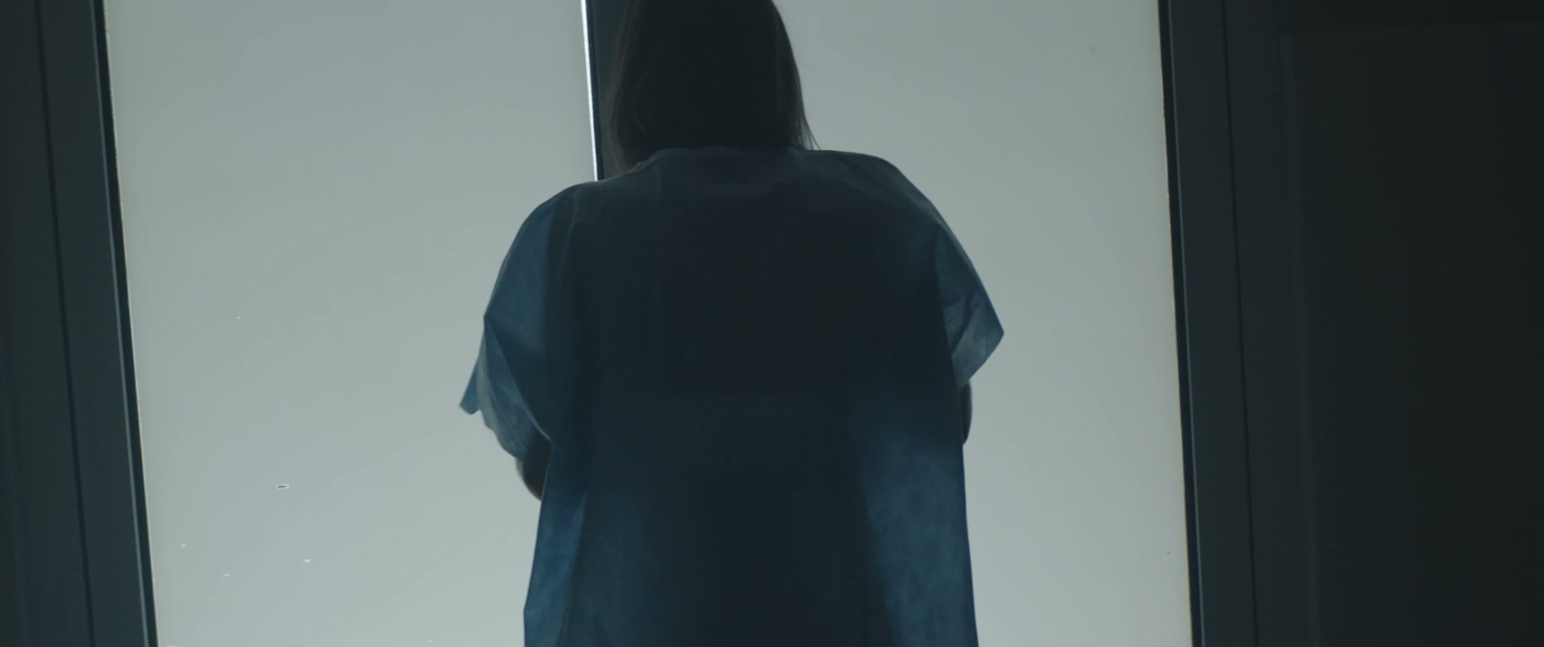 Distressed Patient in Hospital Doorway