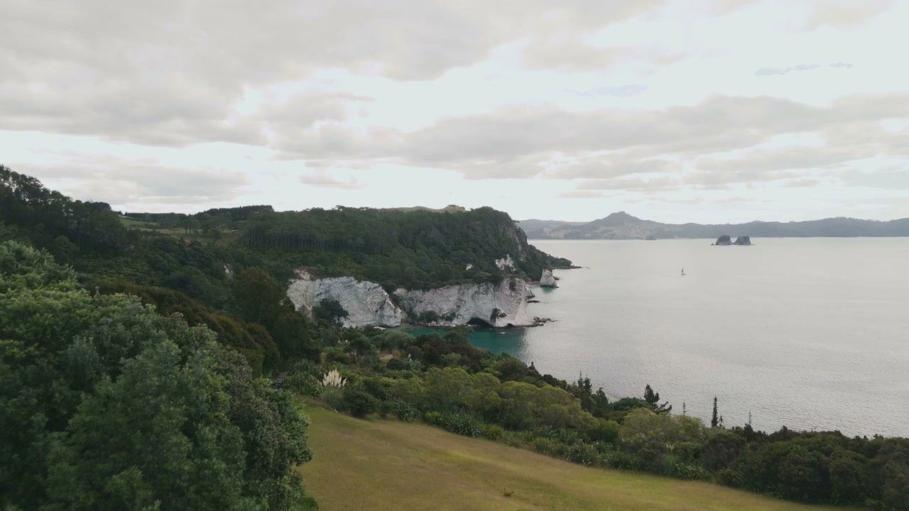 New Zealand Coastal Cliffs and Ocean