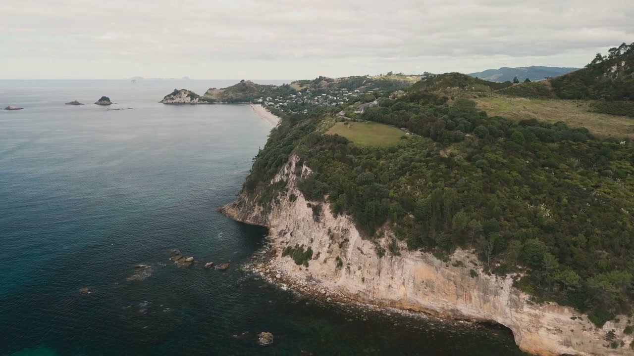 New Zealand Coastal Cliffs and Beach