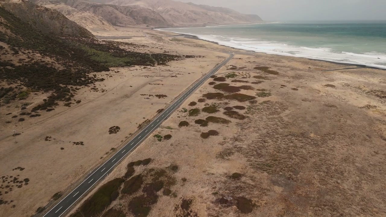 Coastal Road Along New Zealand's Rugged Shoreline