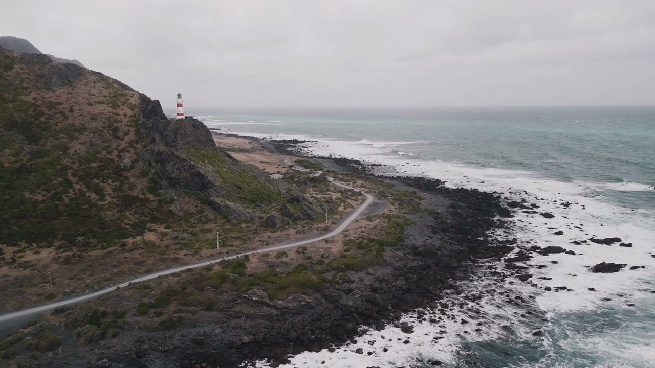 New Zealand Coastline with Lighthouse