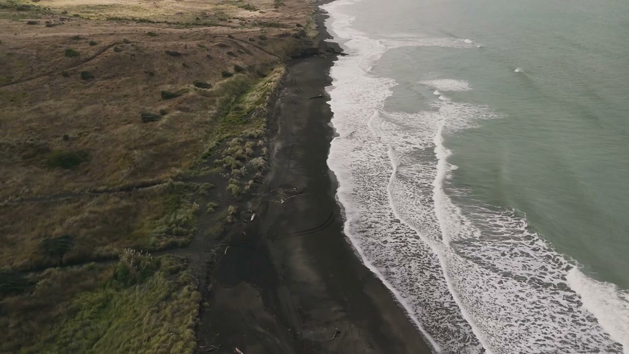 New Zealand Black Sand Coastline