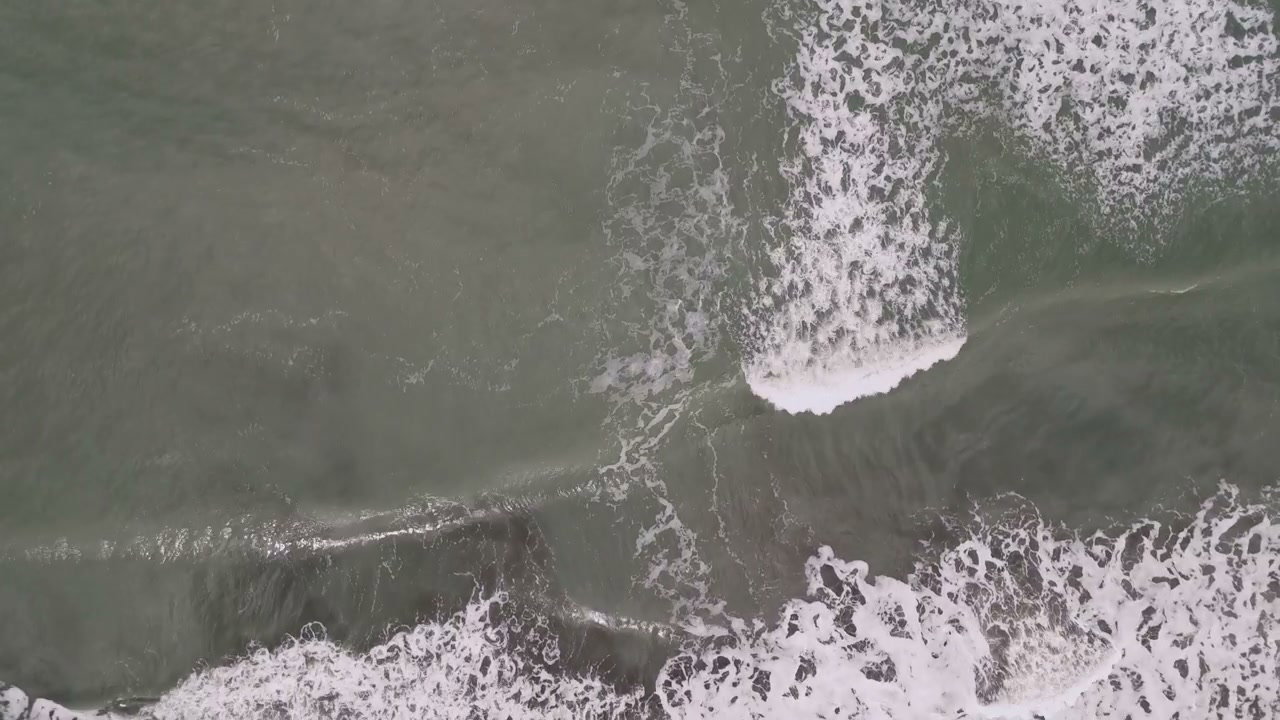 Ocean Waves Crashing on New Zealand Coast