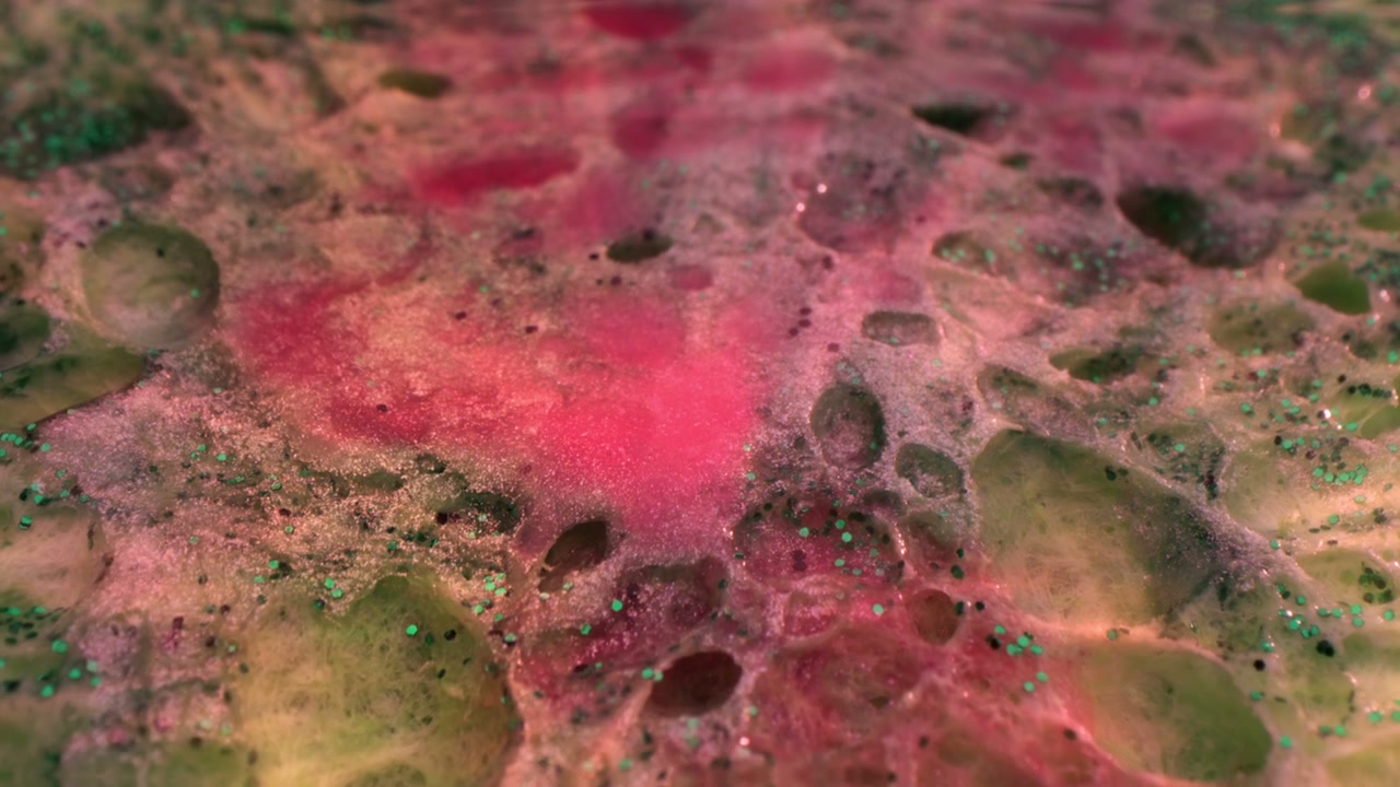 Abstract Pink Green Organic Surface