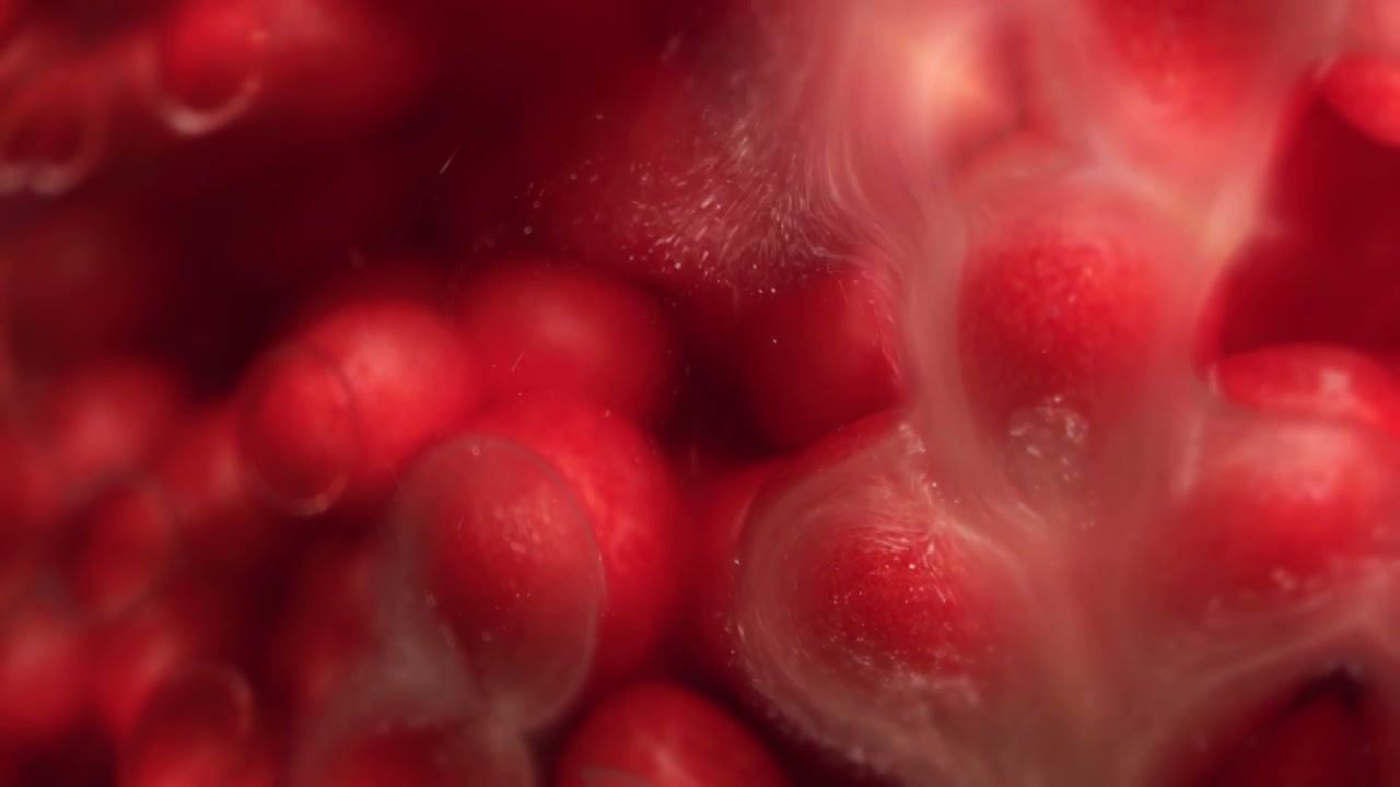 Red Organic Cells Pulsating