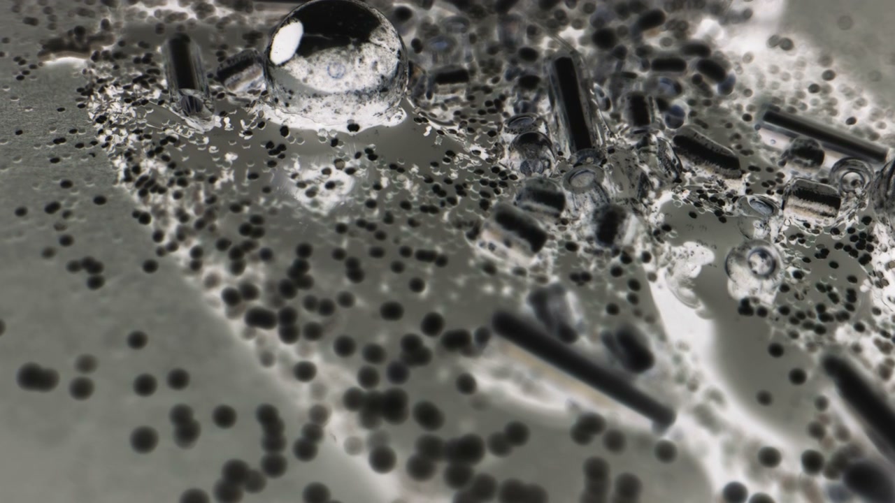 Inverted Abstract Glittering Fluid