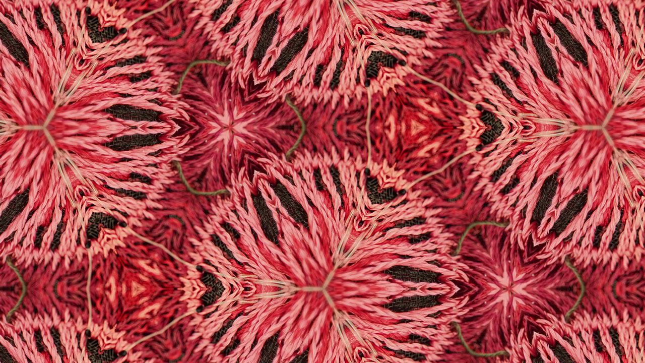 Abstract Pattern with Pink and Red Yarn Texture