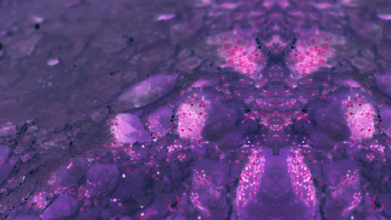 Mirrored Abstract Purple Organic Surface