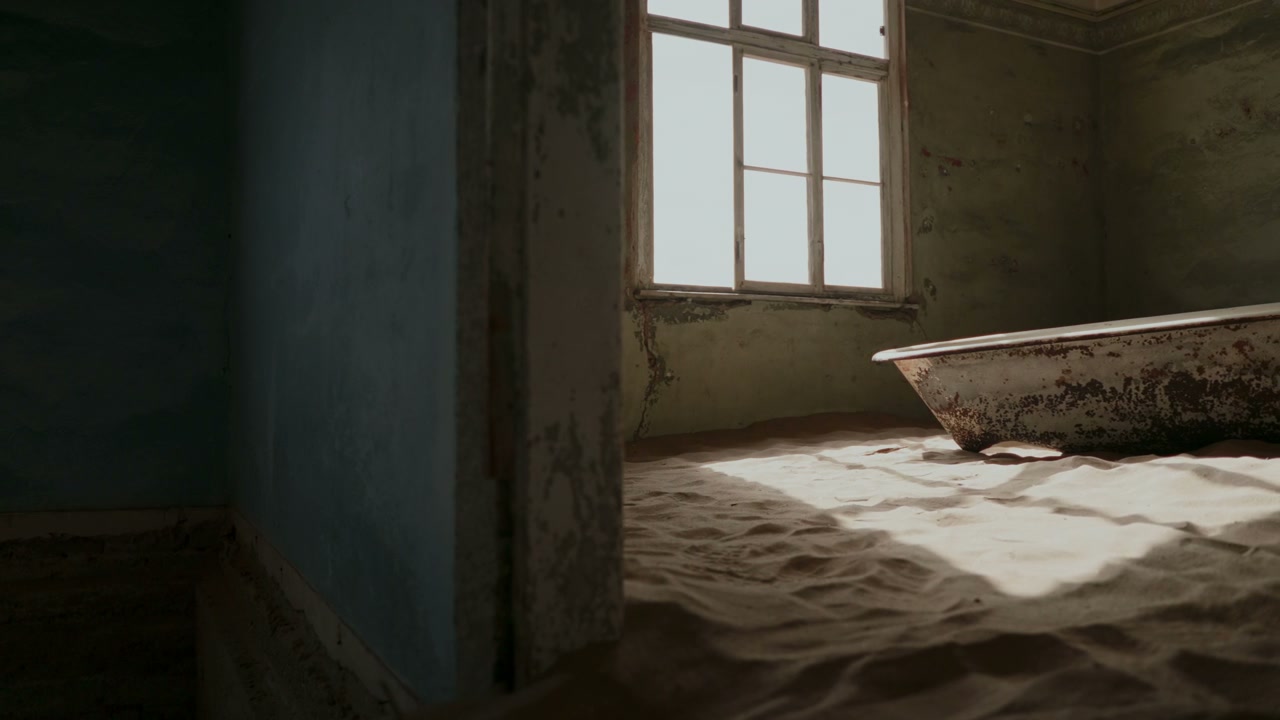Abandoned Bathtub in Desert Ghost Town