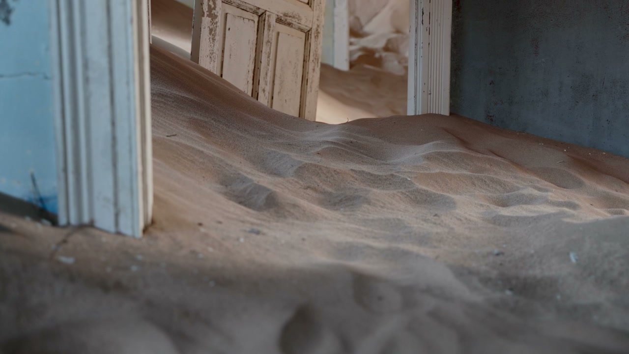 Sand Dunes Inside Kolmanskop Ghost Town House