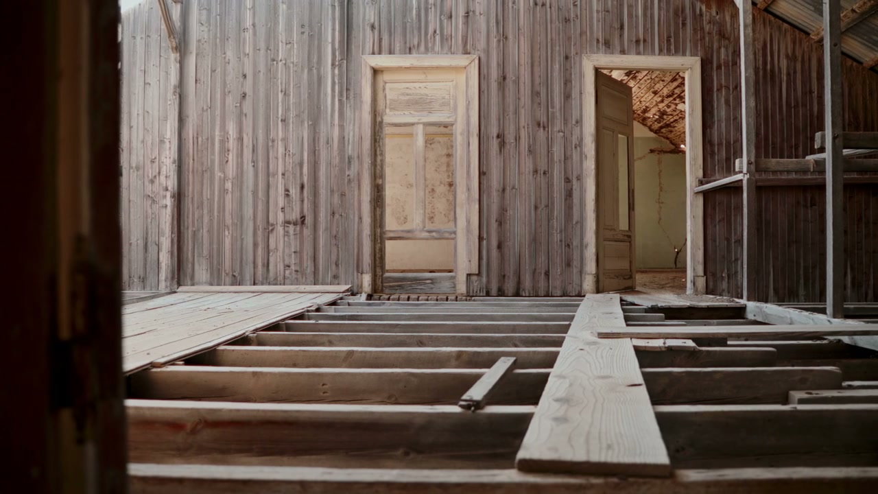 Interior of Abandoned Ghost Town Building