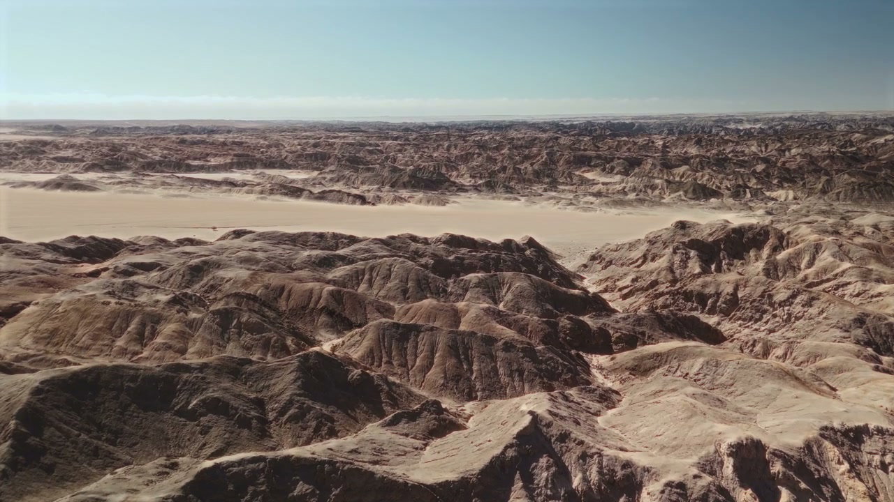 Desert Mountain Landscape Aerial View