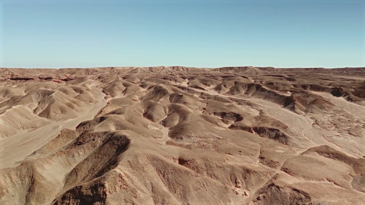 Expansive Desert Hills Aerial