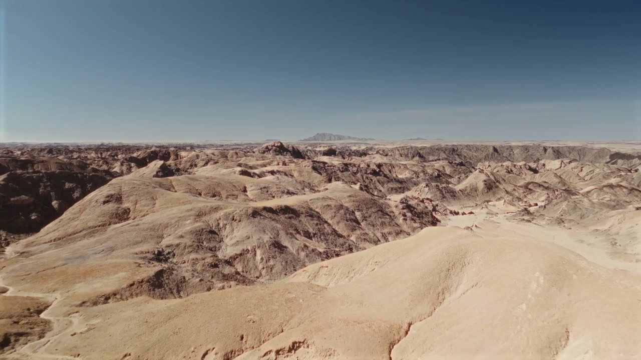 Vast Desert Landscape Aerial View