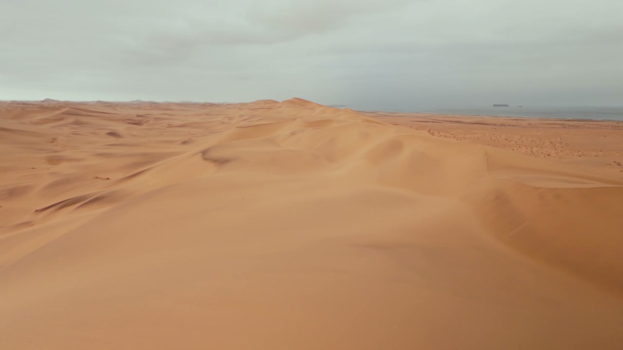 Desert Dunes Landscape Near Ocean