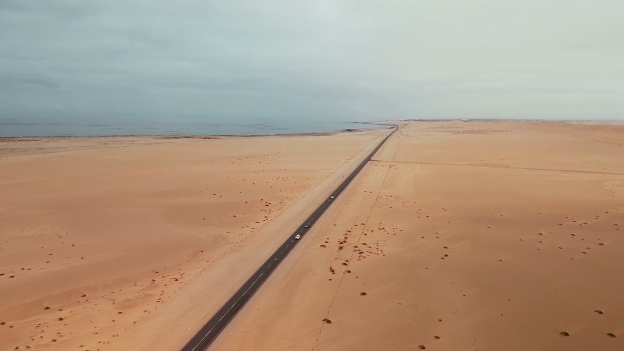 Desert Highway Towards Ocean