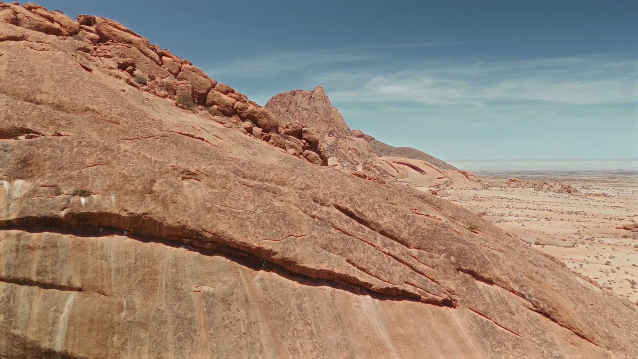 Desert Mountain Landscape Aerial View