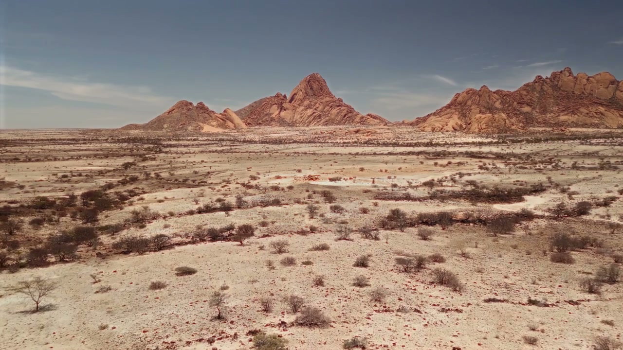 Desert Mountains Aerial View