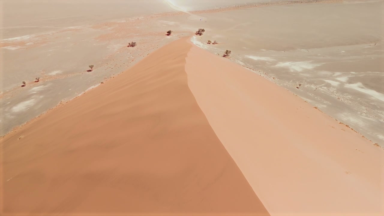 Desert Sand Dune Aerial View